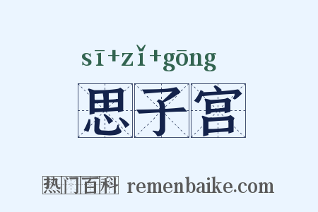 思子宫是什么意思的图片